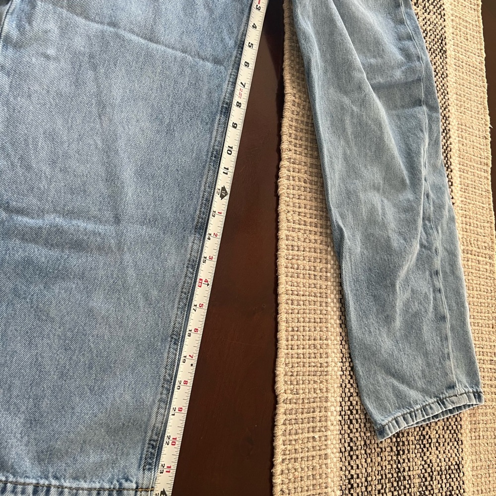 ASOS Petite High Rise Light Blue Jeans - Picture 6 of 9